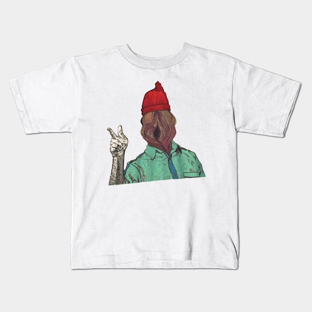 Steve Zissou Kids T-Shirt by Vanzan